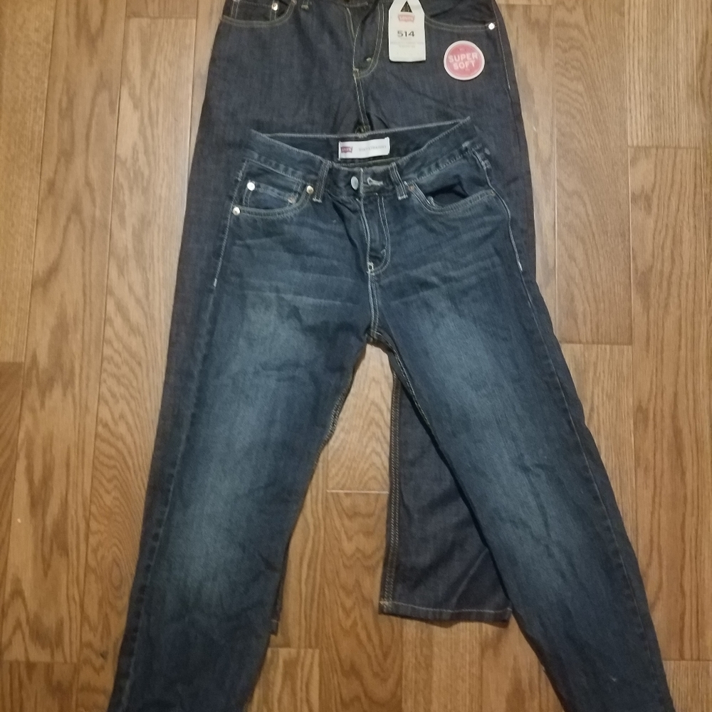 Levi Jean's one with tag and one without
